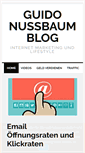 Mobile Screenshot of guidonussbaum.de