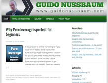 Tablet Screenshot of guidonussbaum.com